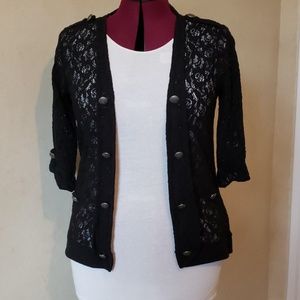 COPY - Vanity Black Lace Cardigan/jacket